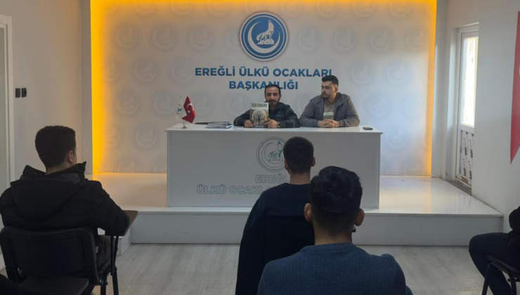 EREĞLİ ÜLKÜ OCAKLARI’NDAN GENÇLİĞE “BAĞIMSIZLIK” AŞISI: BAĞIMLILIKLA MÜCADELE SEMİNERİ