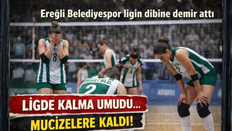 EREĞLİ BELEDİYESPOR’UN LİGDE KALMA UMUTLARI MUCİZELERE KALDI