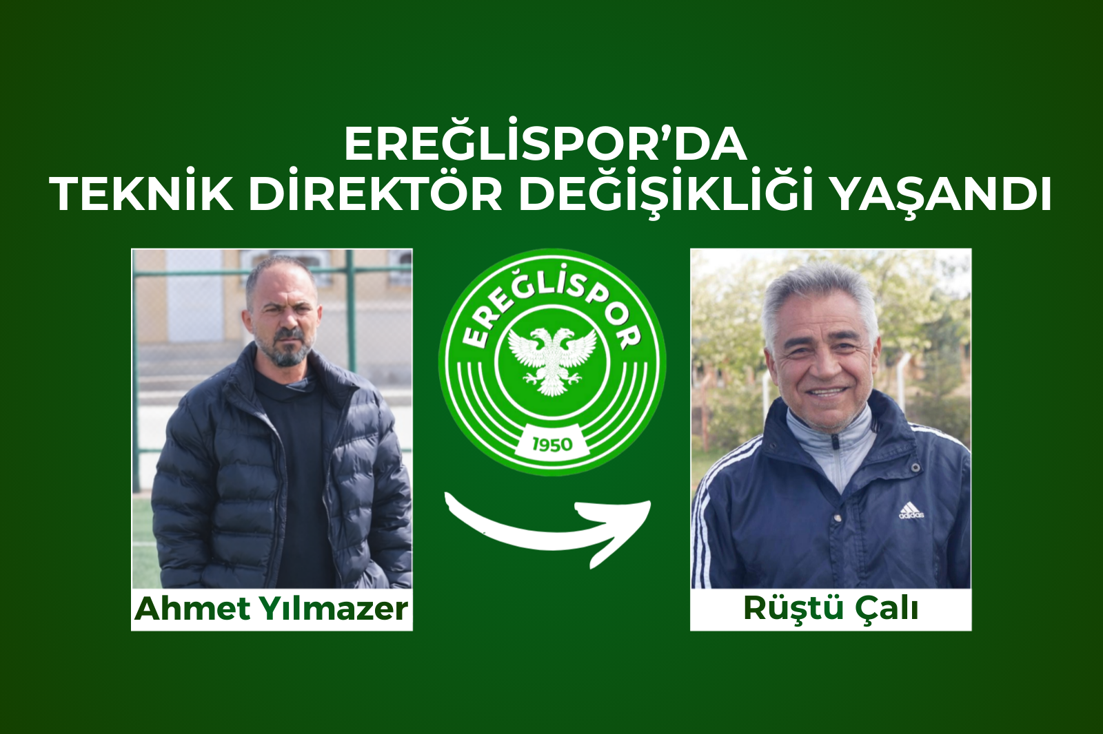 EREĞLİSPOR’DA TEKNİK DİREKTÖR DEĞİŞİKLİĞİ YAŞANDI