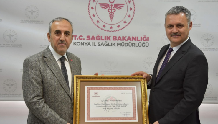 EREĞLİ DEVLET HASTANESİ’NE “ANNE DOSTU” UNVANI