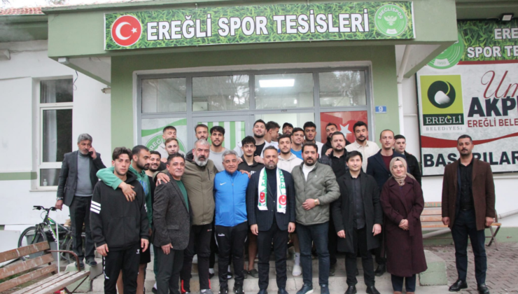 AK PARTİ EREĞLİ İLÇE BAŞKANI İBRAHİM EROL’DAN EREĞLİSPOR’A MORAL ZİYARETİ