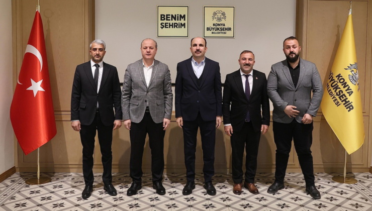 HALKAPINAR HEYETİNDEN KONYA BÜYÜKŞEHİR BELEDİYESİ’NE ZİYARET