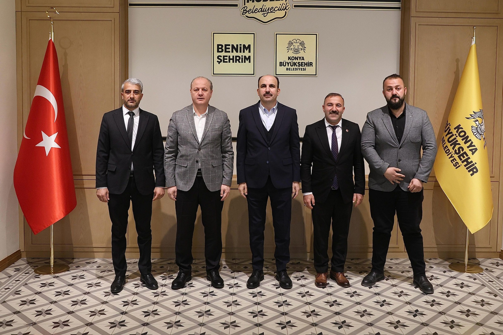 HALKAPINAR HEYETİNDEN KONYA BÜYÜKŞEHİR BELEDİYESİ’NE ZİYARET