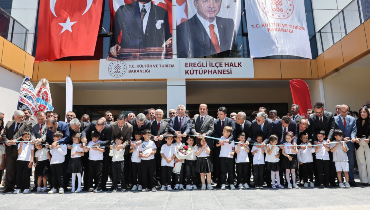 BAKAN BOLAT BABA OCAĞI EREĞLİ’DE KÜTÜPHANE AÇILIŞINI YAPTI