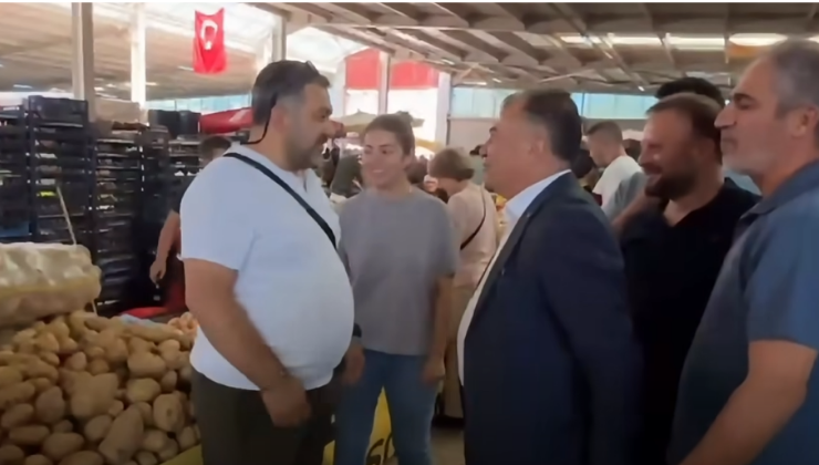 AK PARTİ EREĞLİ İLÇE BAŞKANI AHMET ÖZDOĞAN SAHAYA İNDİ: İLK DURAK PAZAR YERİ OLDU