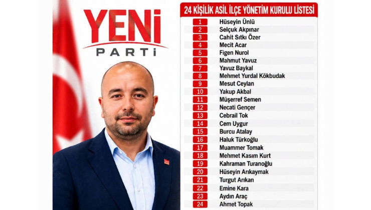 YENİ PARTİ EREĞLİ İLÇE YÖNETİMİ BELLİ OLDU